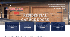 Desktop Screenshot of americangaragedoor.net