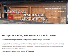 Tablet Screenshot of americangaragedoor.net